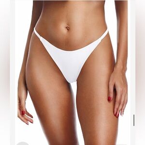 Brazilian Cheeky Low Waist G-String Swim Separate Bottom WHITE Women’s Size S
